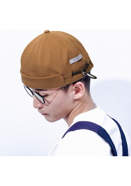 Sonbahar ve Kış Drawstring Dome Hip Hop Şapkası Saçak Olmadan Boyut: Bir Beden Haki (Yurt Dışından) fiyatları