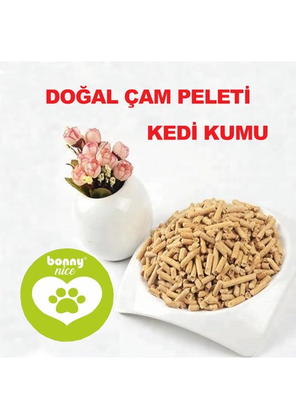 Doğal Kedi Kumu Çam Pellet 2 Kg 4 Lt (5 Paket)
