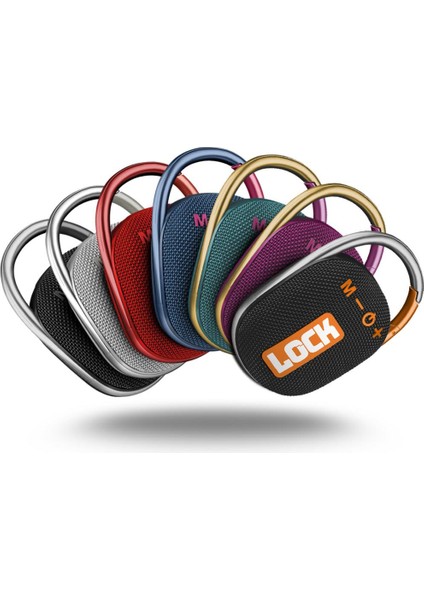 Lock Turuncu Taşınabilir Bluetooth Hoparlör Kilit Özellikli Yüksek Ses Gücü