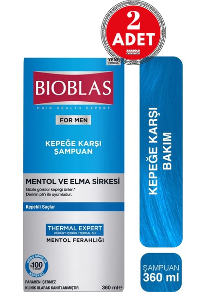 Thermal Expert Men Kepeğe Karşı Şampuan 360 ml 2 Adet