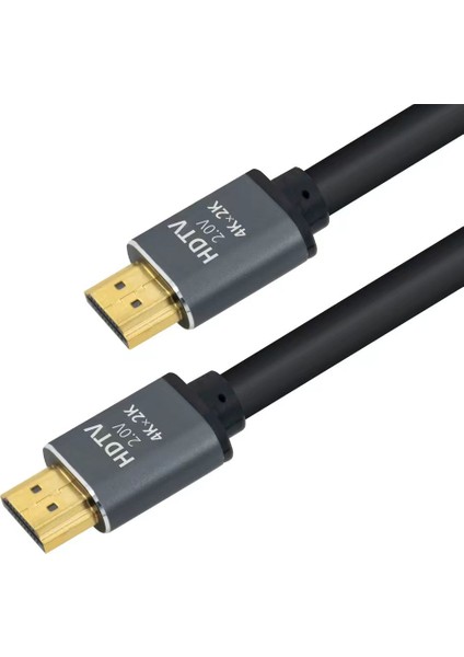 (CPS4K100) 10MT 4K 60HZ HDMI 2.0 - Ethernet 18 Gbps Metal Başlık HDMI Kablo