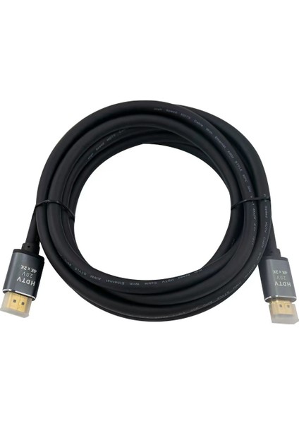 (CPS4K100) 10MT 4K 60HZ HDMI 2.0 - Ethernet 18 Gbps Metal Başlık HDMI Kablo