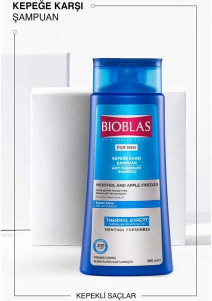 Thermal Expert Men Kepeğe Karşı Şampuan 360 ml 3 Adet