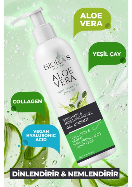 Aloevera Nemlendirici Jel +Vegan Hyalüronik Asit+Sodyum Pca 200 ml