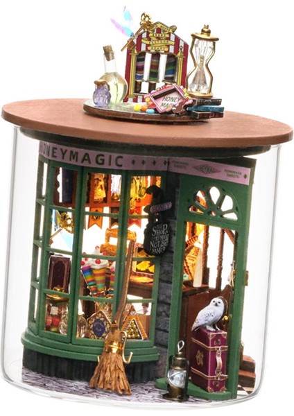 2pcs Dıy Minyatür Dollhouse Minyatür Ev El Sanatları Hediye Oyuncakları Doğum Günü ve Bahçe (Yurt Dışından)