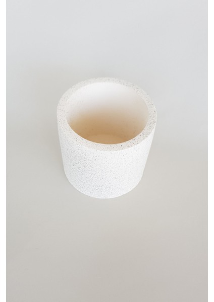 Adresiburasi Taş (Stone) Efektli Beton Silindir Saksı modelleri