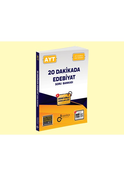 Dakika Yayınları Ayt 20 Dakikada Edebiyat   Soru Bankası