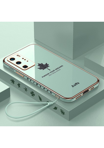 Huawei P40 Pro Için Telefon Kılıfı Silikon Elektrolizle Kaplanmış Darbeye Dayanıklı Kapak (Yurt Dışından)