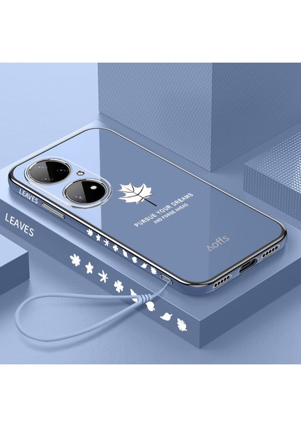 Huawei P50 Pro Için Telefon Kılıfı Silikon Elektrolizle Kaplanmış Darbeye Dayanıklı Kapak (Yurt Dışından)