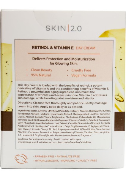 Retinol And Vitamin E Gündüz Kremi 50ML fiyatları