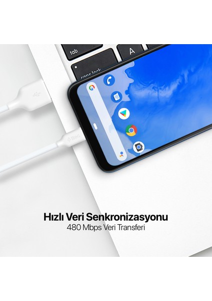 120CM 2A Hızlı Şarj Micro USB Şarj ve Data Transfer Kablosu Samsung Huawei Xiaomi Oppo Uyumlu