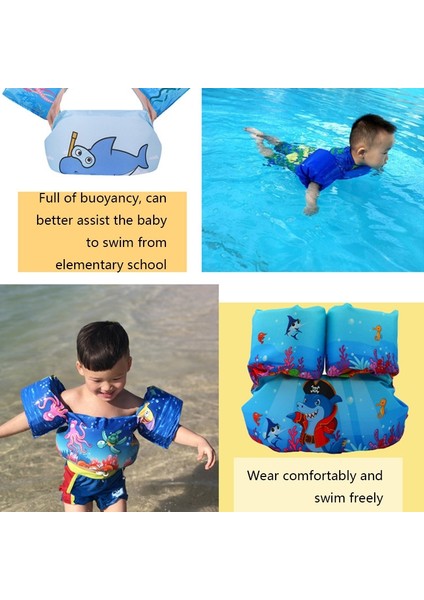 Çocuk Yüzme Köpük Kol Yüzük Bebek Yüzme Ekipmanları Yüzer Yüzük Su Kollu Yüzüklük Yelek Mavi Uzay Dragon (Yurt Dışından) modelleri