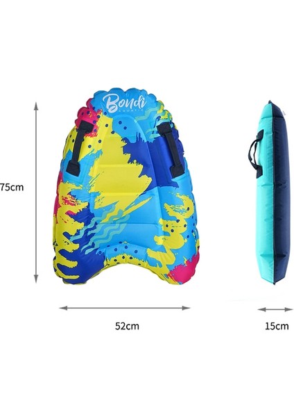 Açık Şişme Sörf Masası Güvenli ve Hafif Bodyboard Renkli (Yurt Dışından)