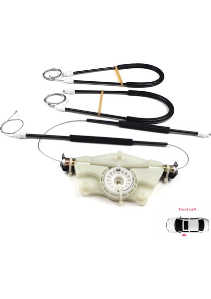 Skoda Fabia MK1 1999-2008 4/5 Kapı Praktik Van 6Y0837655 İçin Manuel Ön Sol Kapı Cam Kriko Tamir Seti