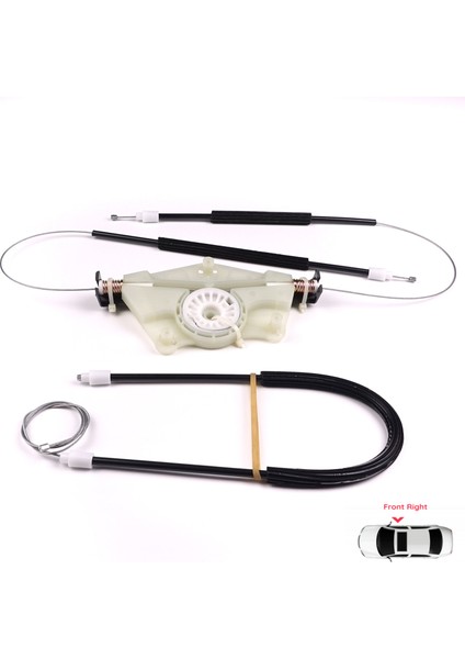 Skoda Fabia MK1 1999-2008 4/5 Kapı Praktik Van 6Y0837656 İçin Manuel Ön Sağ Kapı Cam Kriko Tamir Seti