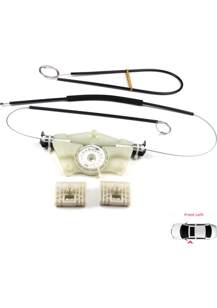 VW Touareg MK1 7L Porsche Cayenne 9PA 955 957 2002-2010 7L0837461 İçin Ön Sol Cam Kriko Tamir Seti