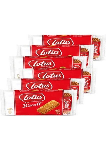 Biscoff Karamelize Bisküvi 124 gr - 6 Paket fiyatları