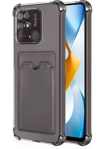 Xiaomi Redmi 10C Kılıf Kartlıklı Darbe Korumalı Silikon