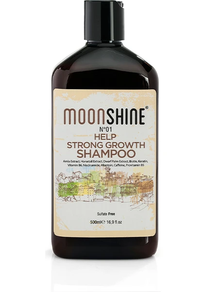 Help Strong Growth Shampoo (Güçlü Uzamaya  Şampuan) 500 ml