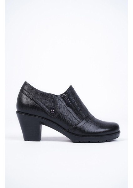 Hakiki Deri Siyah Kadın Deri Casual Ayakkabı Dp37-1104 modelleri