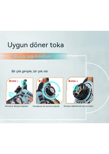 Erkek Çocuk Ayakkabısı Spor Ayakkabı Pops Ayakkabı Topuz Tokalı Koşu (Yurt Dışından) modelleri