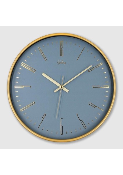 Dekoratif Duvar Saati Gold Renk 29 cm