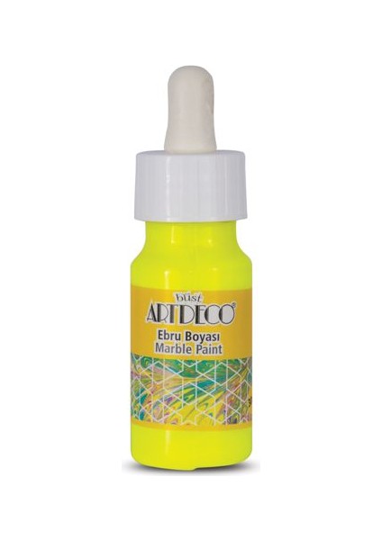 Ebru Boyası Neon Sarı 30ML