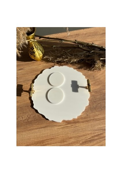 Dalgalı İki Kişilik Söz Nişan Damat Epoksi Sunum Tepsisi ve Yüzük Yükseltici Seti modelleri