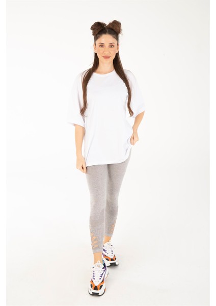 Kadın Sırt Baskılı Dinazor Oversize T-Shirt fırsatları