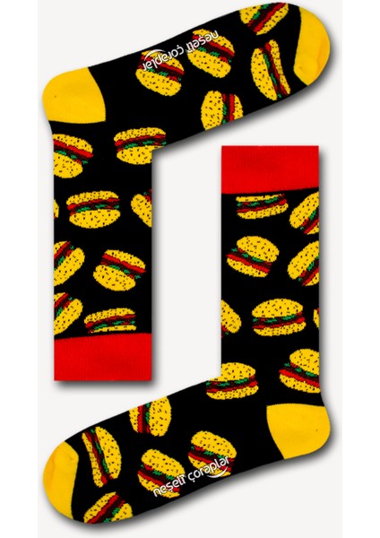 Hamburgers Renkli Kadın Çorap