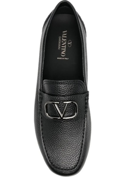 Valentino Garavani Vlogo Signature Leather Driving Shoes10