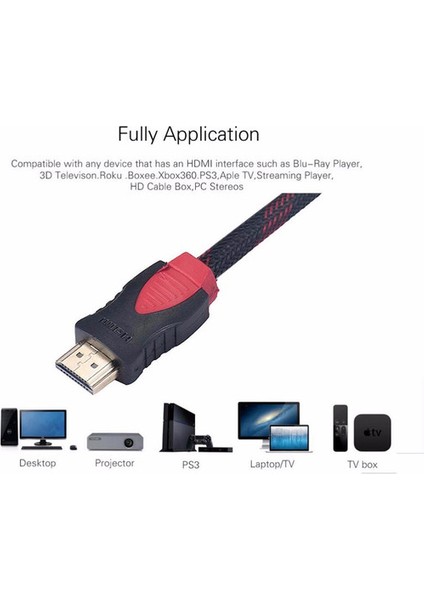 HDMI Kablosu 1.4b 3D 1.5 Metre HDMI Görüntü Kablosu
