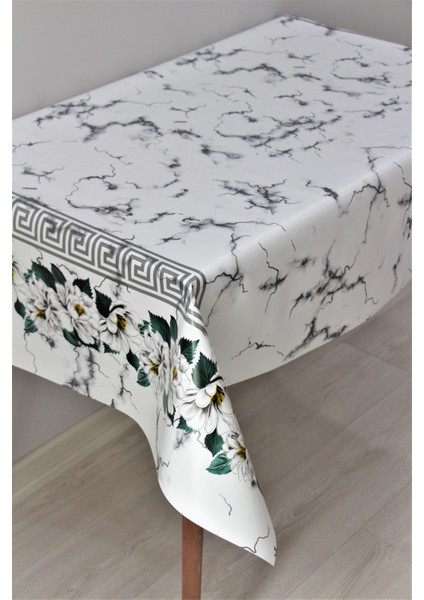 Elyaf Astarlı Silinebilir Pvc Muşamba Masa Örtüsü 1181-2PAPATYAMERMER