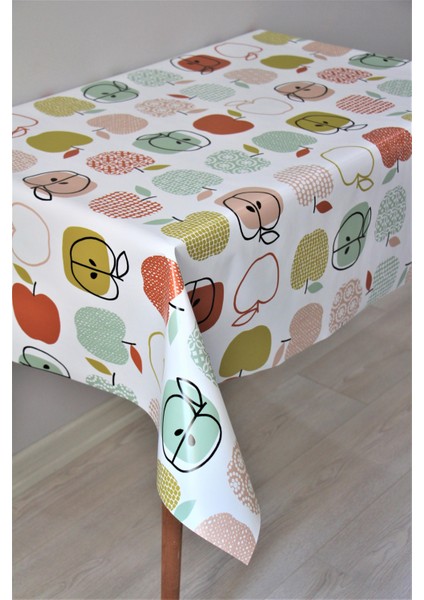 Elyaf Astarlı Silinebilir Pvc Muşamba Masa Örtüsü 8216-1ELMA modelleri