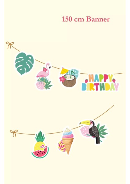 Summer Yaz Temalı Büyük Banner *kalın Kağıt 150CM fiyatları