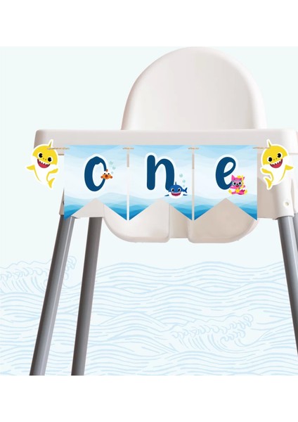 Baby Shark Temalı One Banner *kalın Kağıt