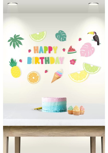 Summer Yaz Temalı Çok Parçalı Afiş *kalın Kağıt