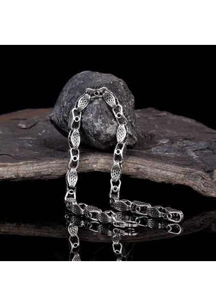 925 Ayar Gümüş Desen Motifli Erkek Bileklik fiyatları