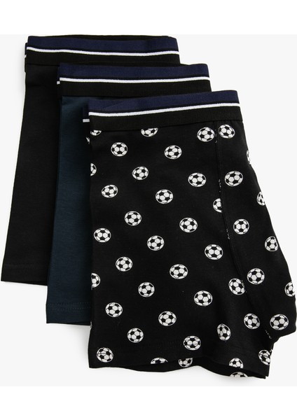 3'lü Boxer Seti Futbol Temalı Baskılı Pamuklu fiyatları