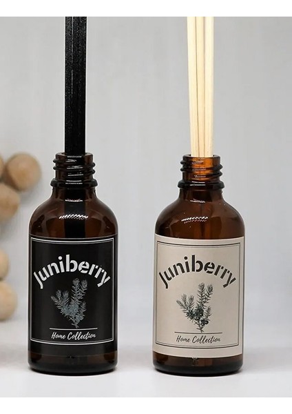 2 Adet Amber Şişe Bambu Çubuklu Oda Parfümü Tuvalet Kokusu Oda Kokusu Beyaz Sabun 2X50  ml (ÇİÇEKSİZ)