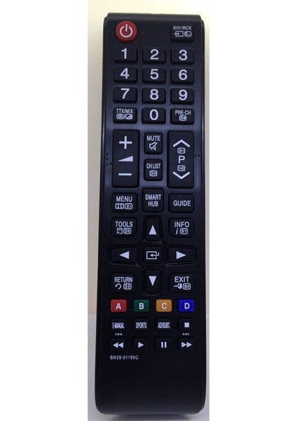 Samsung BN5900863A Uyumlu Kısa Model Smart Hub Tuşlu LCD LED Tv Televizyon Akıllı Kumanda