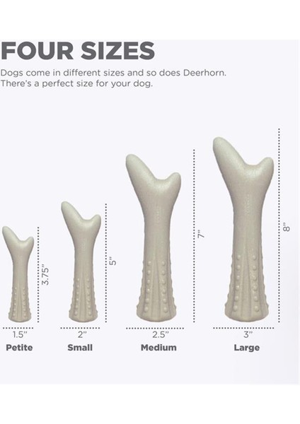 Petstages Deerhorn Antler Alternative Dog Chew Toy Köpek Çiğneme Oyuncağı - Xsmall - 667