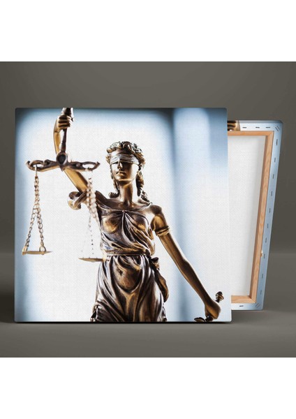 Adalet Heykeli Terazi Hukuk Ofisi Kanvas Tablo fiyatları