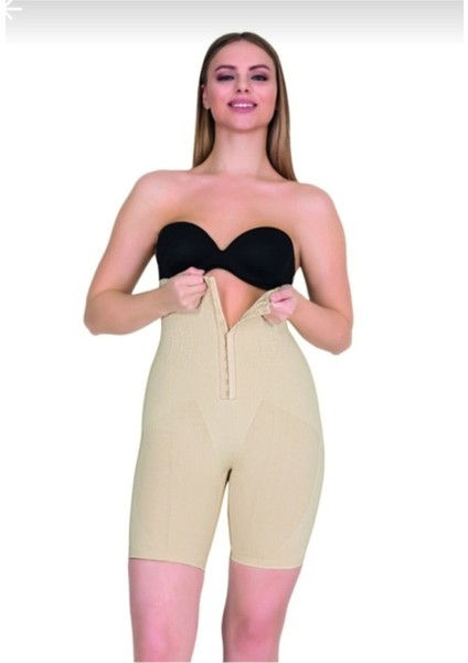 Yüksek Bel Toparlayıcı Kadın Paçalı Ağraflı Korse10