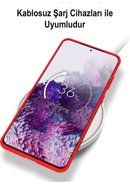 Caseworld Galaxy A54 ile Uyumlu Kapak Içi Kadife Kamera Korumalı Lansman Silikon Kılıf - Lila