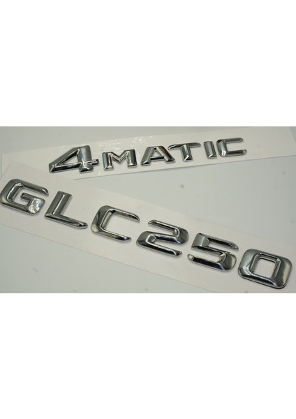 Benz Glc 250 4matic Bagaj Krom Metal 3m 3D Yazı Logo