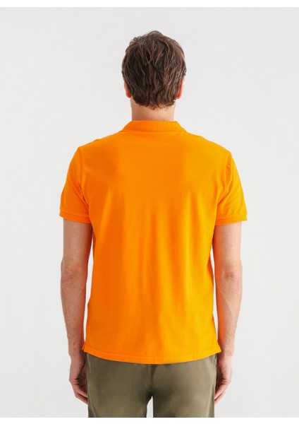 Polo Yaka Düz Turuncu Erkek T-Shirt LEGOLAS Y indirimleri