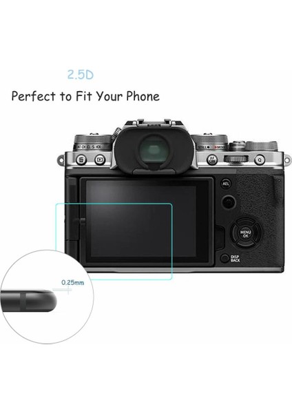 Fujifilm X-T4 X-T30 Xs-10 2.5d LCD Temperli Cam Ekran Koruyucu
