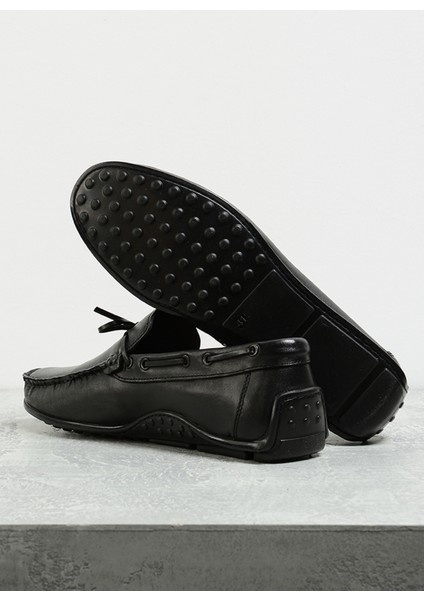 Deri Siyah Erkek Loafer SILVES