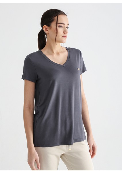 T-Shirt Antrasit modelleri